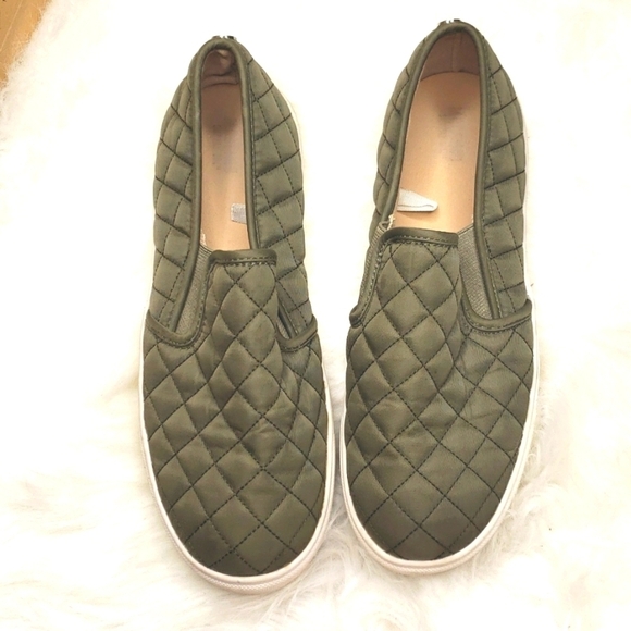 Mossimo Quilted Slip-on Sneakers 7.5 Green - Picture 8 of 14